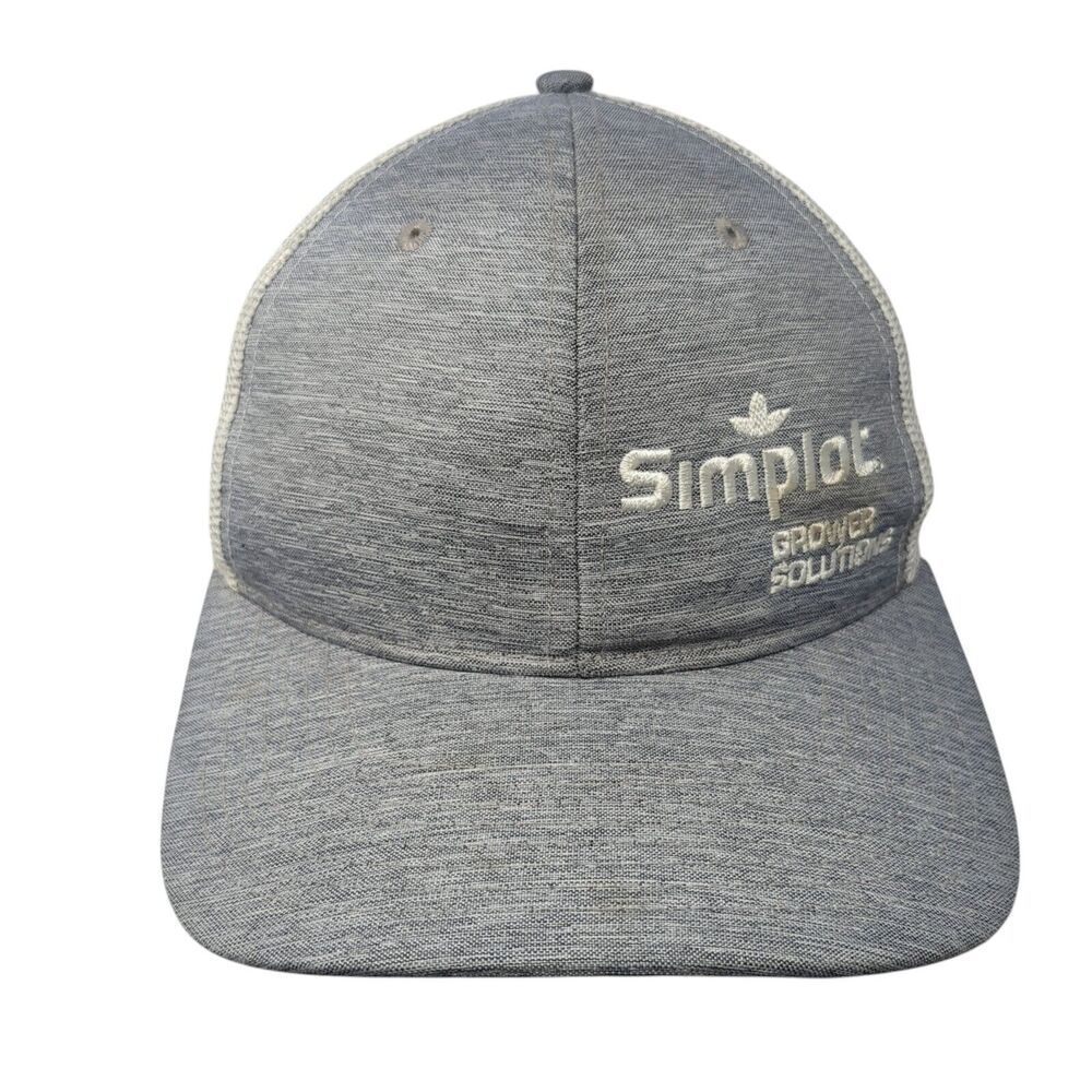 Simplot Grower Solutions Snapback Trucker Hat Gra… - image 1
